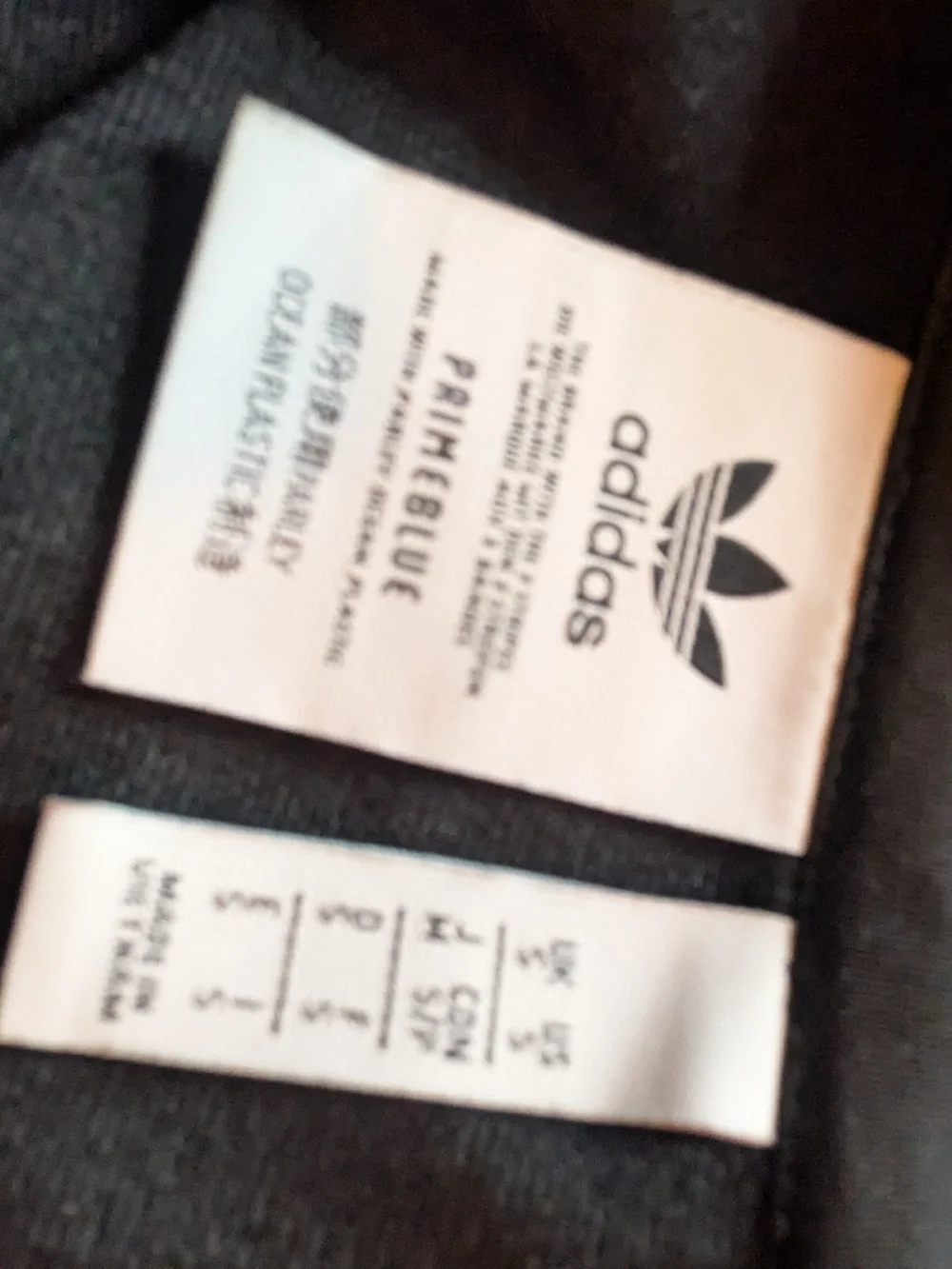 adidas Black Track Jacket with White 3-Stripes